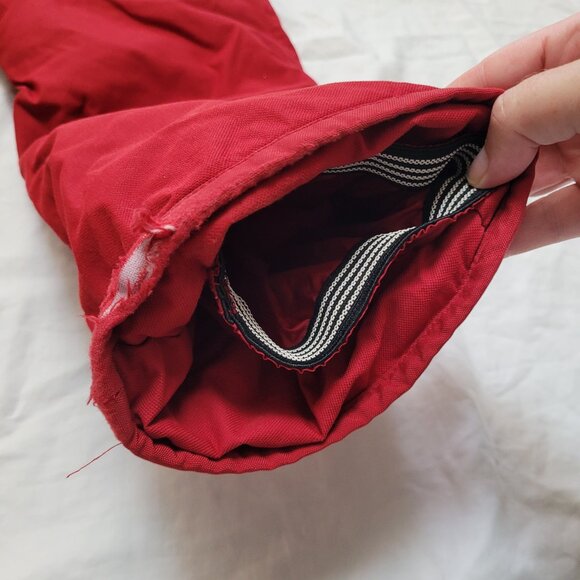 Mini Ungava Nylon Ski Pants Snow Bibs Red Size 3X Cargo Pockets Adjustable READ - Picture 13 of 14